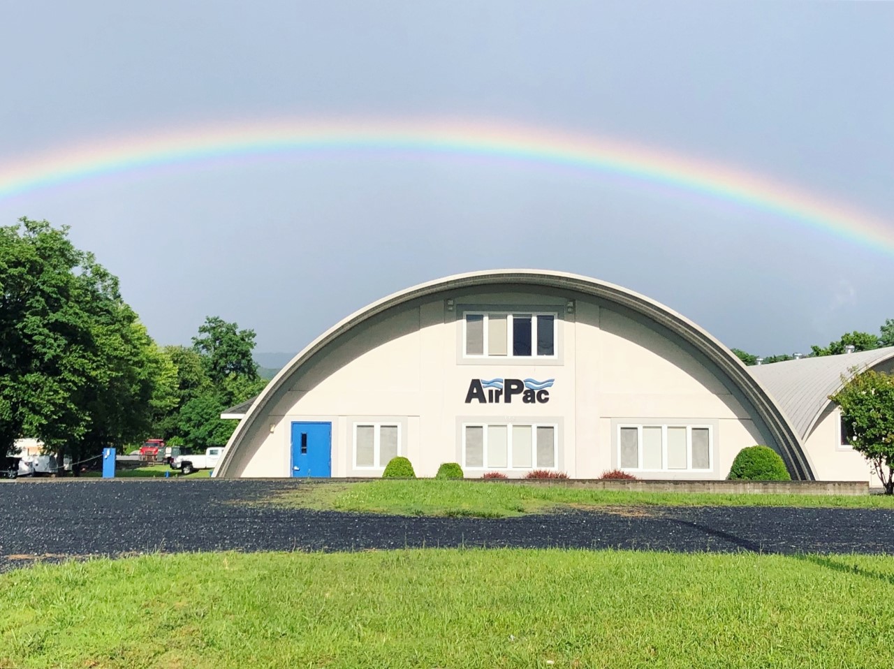 AirPac office with rainbow