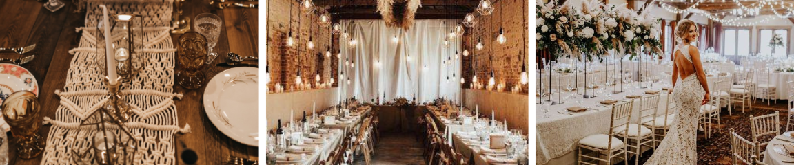 Barn wedding boho