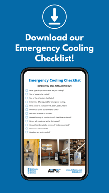 Emergency Cooling Checklist Banner