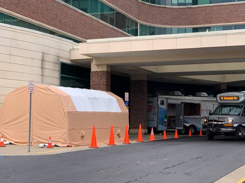 Winchester Medical Center Testing Tent